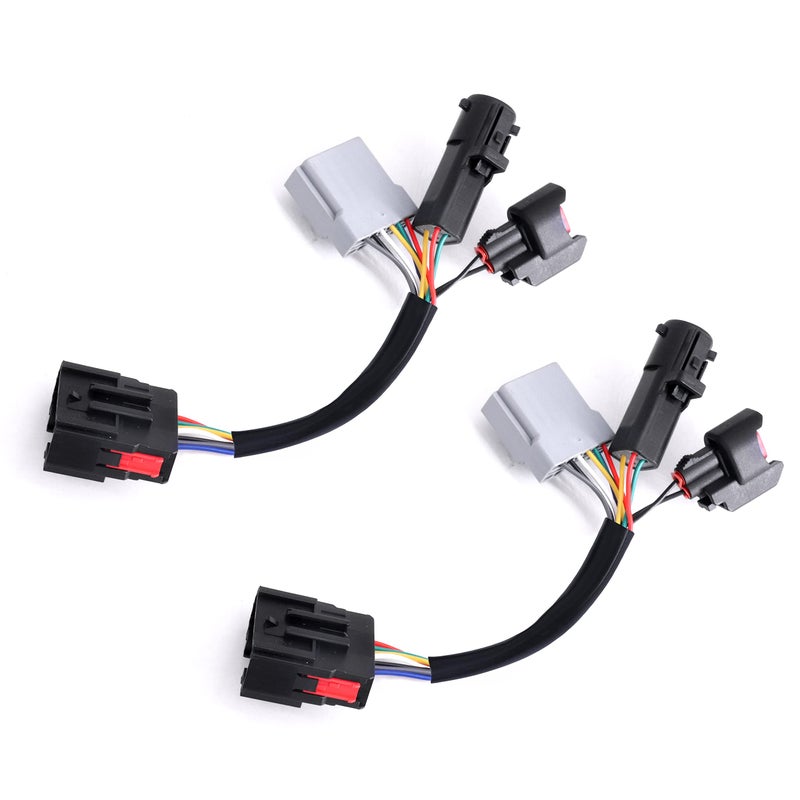 Sanooer Conversion Harness Adapter Wiring Connector Towing Mirrors for 1999-2007 F250 F350 F450 F550 Super Duty Truck Pickup 2pcs - Image 1